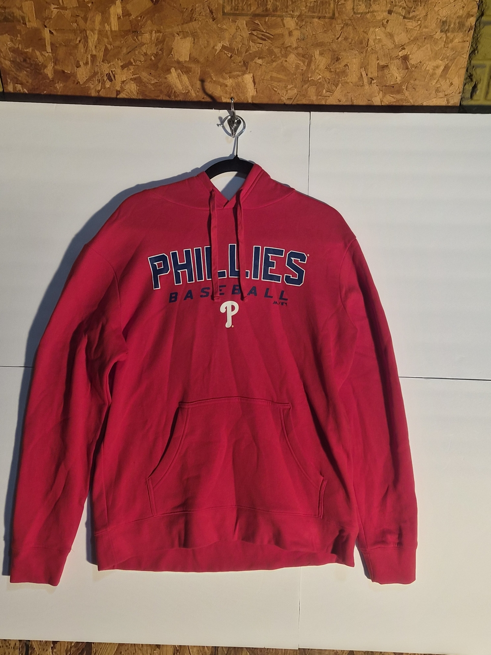 Majestic Phillies Red Zip-Up Hoodie